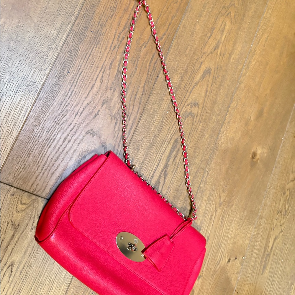 Mulberry Lily Scarlet Red Leather Bag - Picture 15 of 16